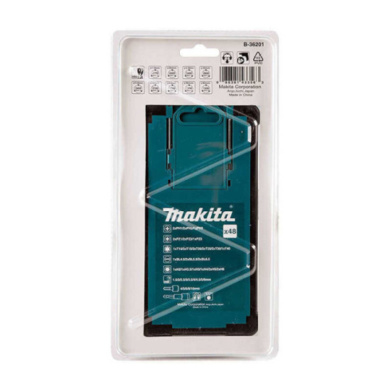 Jeu de 48 pièces HSS-G forets et accessoires Makita B-36192