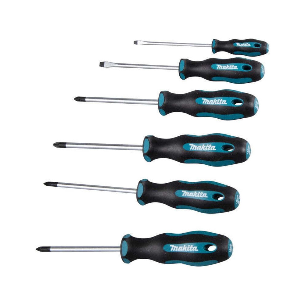 Jeu de 6 tournevis Makita E-10528 SL, PH, PZ