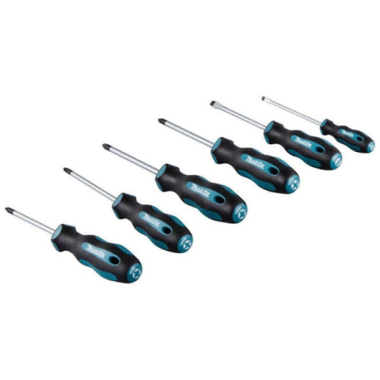 Jeu de 6 tournevis Makita E-10528 SL, PH, PZ