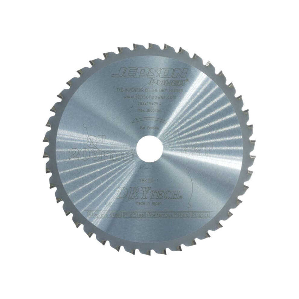 Lame carbure Drytech Ø203 mm 42 dents pour inox Jepson 72120342I