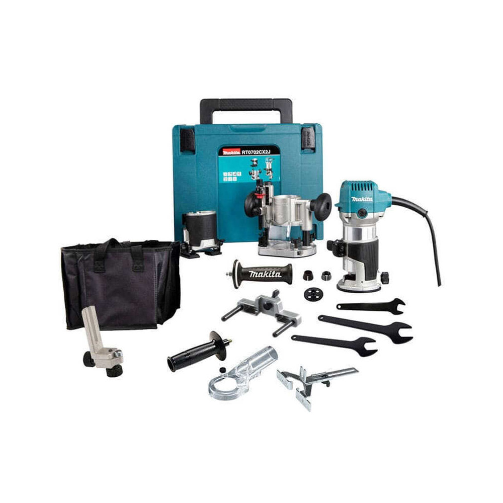 Affleureuse-défonceuse Makita RT0702CX2J 710 W