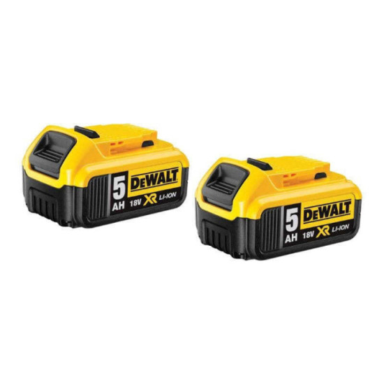 Lot 2 batteries DeWalt DCB184P2 18V XR 5,0 Ah