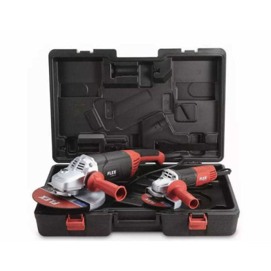 Pack 2 meuleuses d'angle Ø 230 + Ø 125 mm en coffret Flex 492302