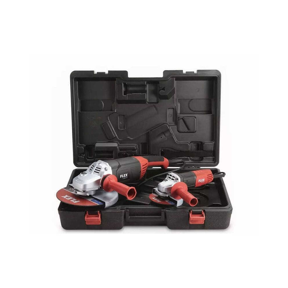 Pack 2 meuleuses d'angle Ø 230 + Ø 125 mm en coffret Flex 492302