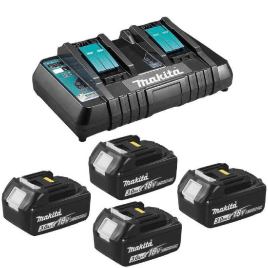 Batteries Makita 197720-6 18V LXT 4 x 3,0 Ah