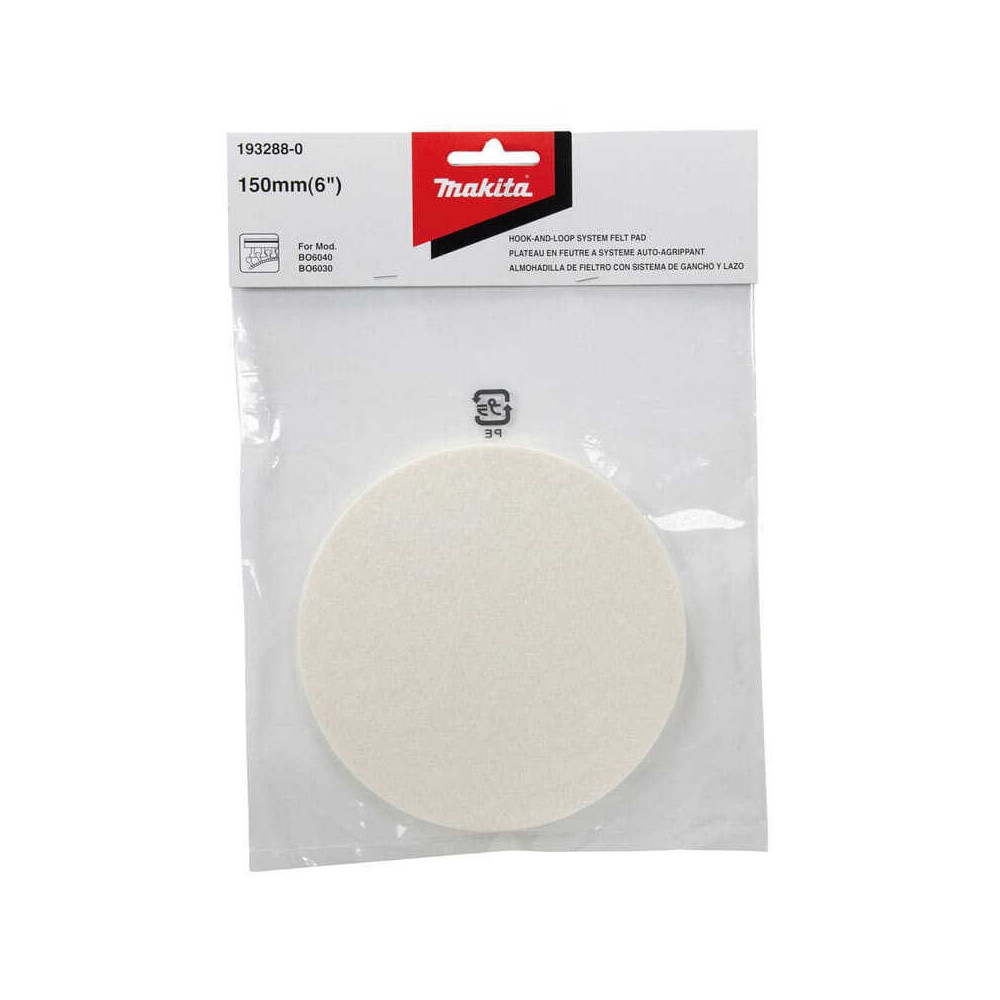 Mousse de polissage Makita 193288-0 150 mm