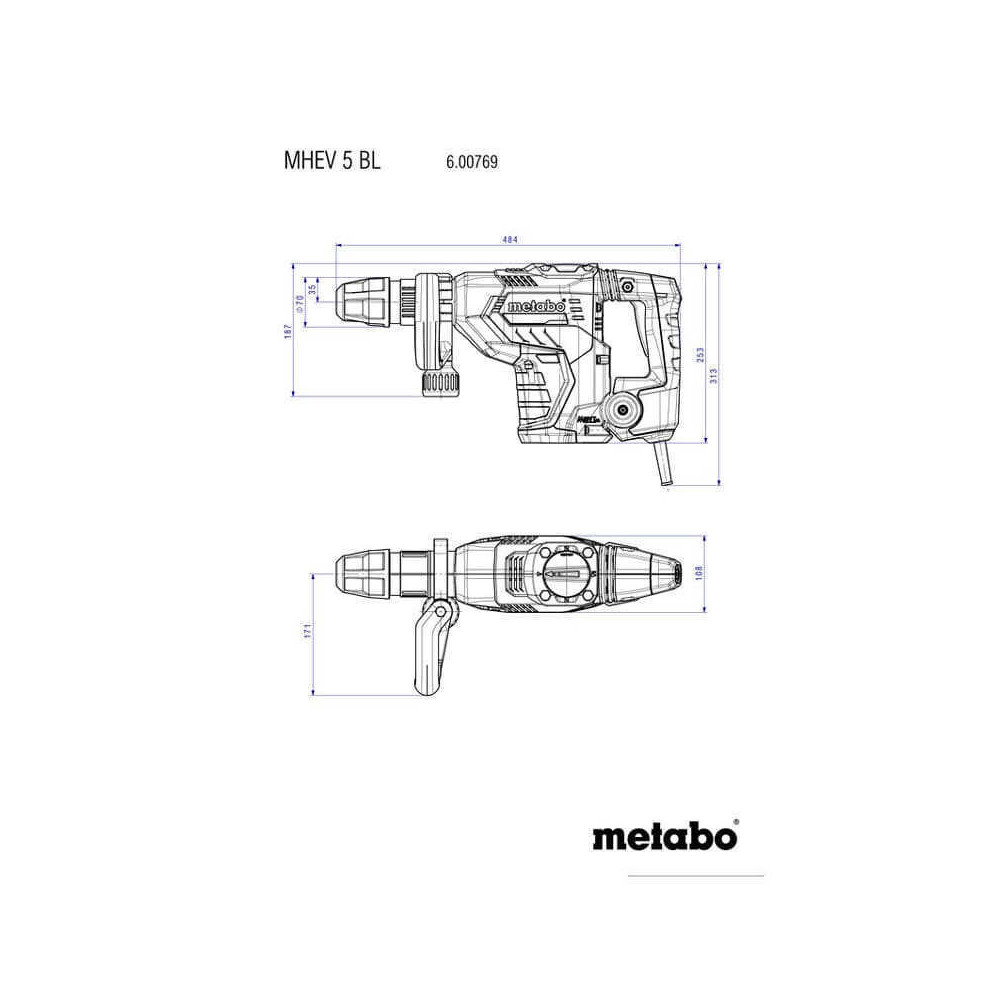 Marteau burineur Metabo MHEV 5 BL