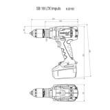 Perceuse à percussion Metabo SB 18 LTX Impuls 110 Nm