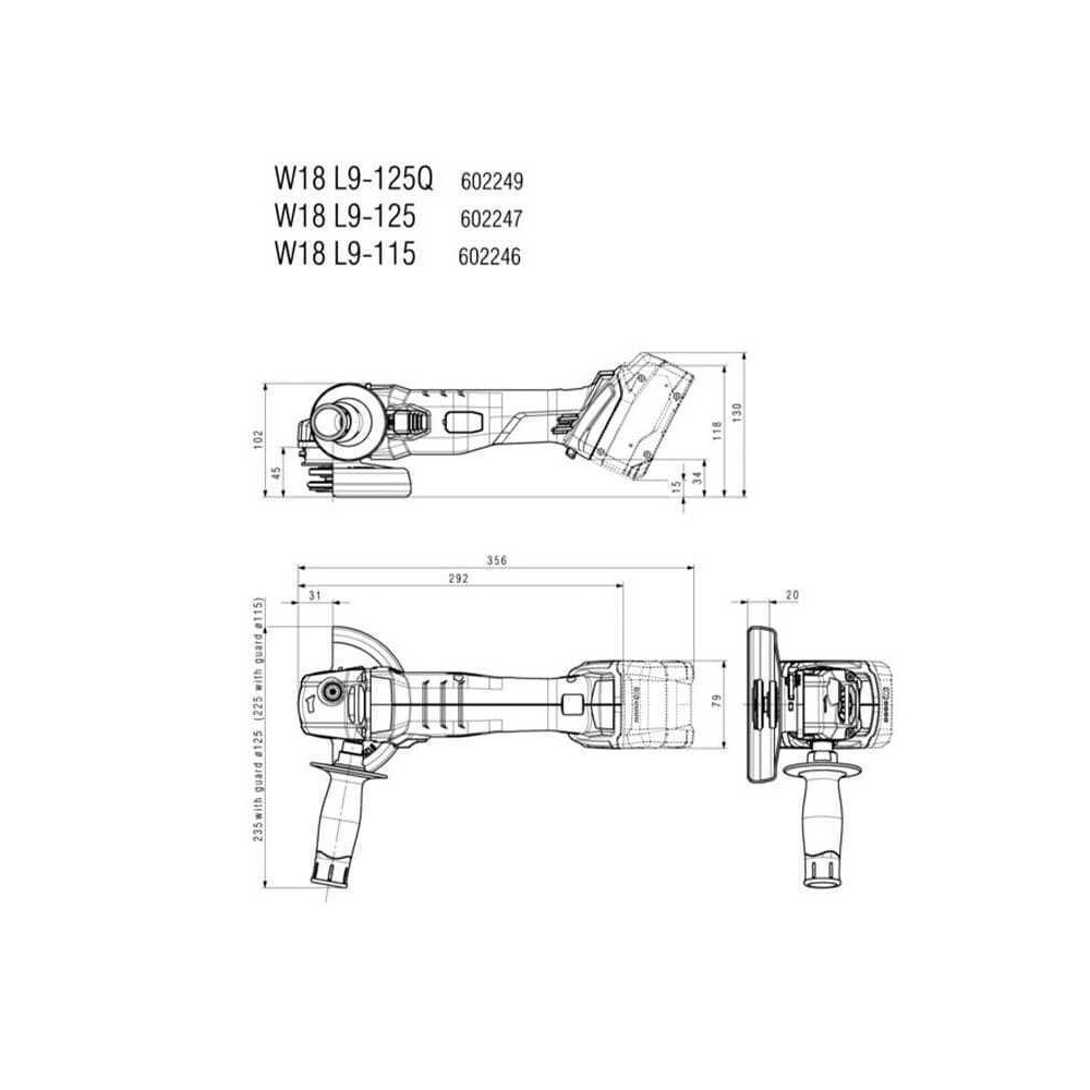 Meuleuse d'angle Metabo 602249840