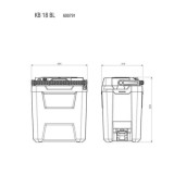 Glacière électrique 24 L KB 18 sans fil Metabo 600791850 - 18V