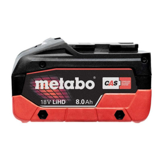 Batterie Metabo LiHD 18 V 8,0 Ah 625369000