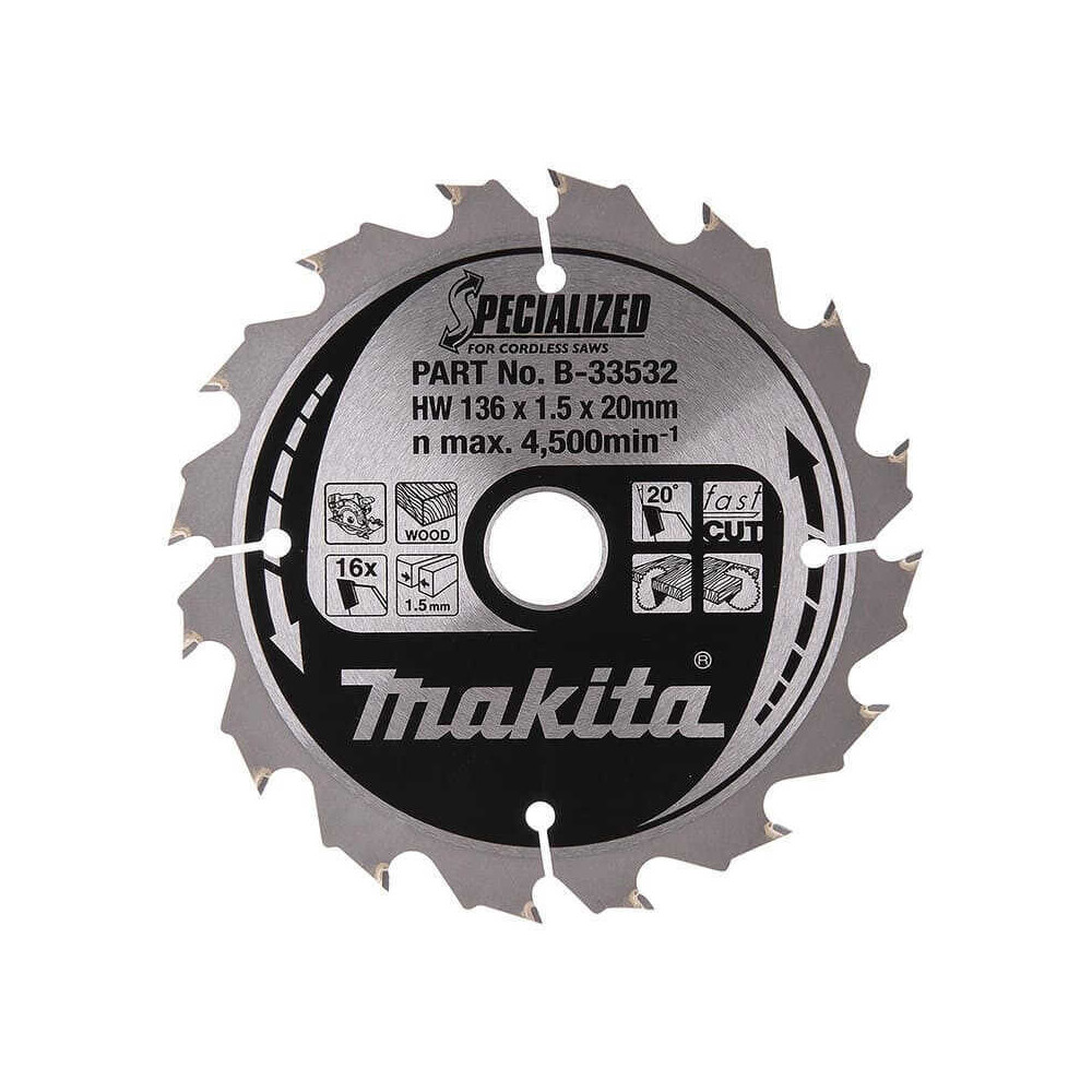 Lames carbure "Specialized" bois Makita B-33532