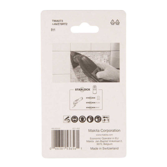 Plateau carbure Makita B-65062 Starlock 78 mm