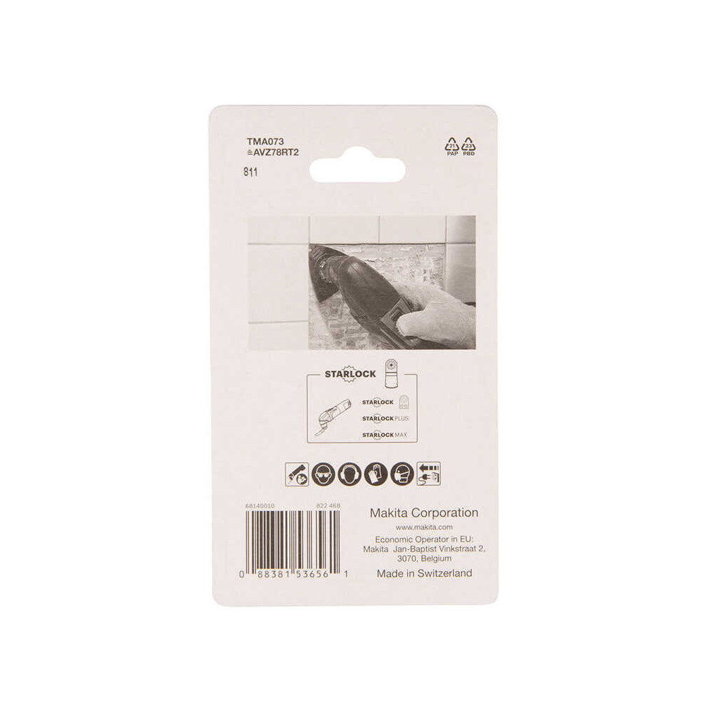 Plateau carbure Makita B-65062 Starlock 78 mm
