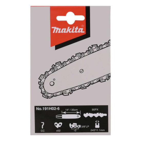 Chaîne tronçonneuse 35 cm 3/8 1,1 mm Makita 191H02-6