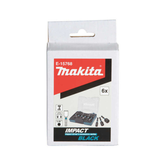 Coffret 6 douilles Makita E-15768 Impact Black HT