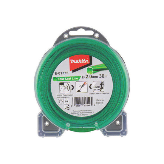 Fil nylon hélicoïdal 2,0 mm x 30 m Makita E-01775