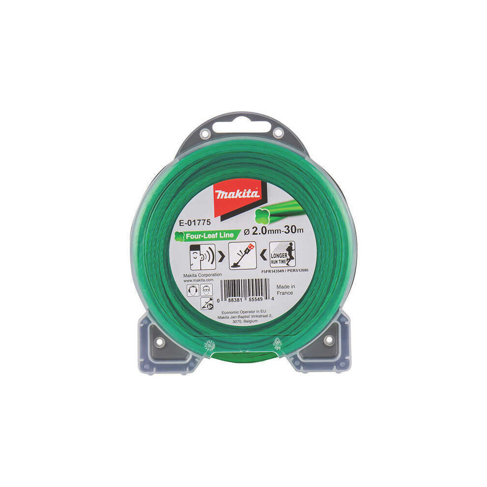 Fil nylon hélicoïdal 2,0 mm x 30 m Makita E-01775