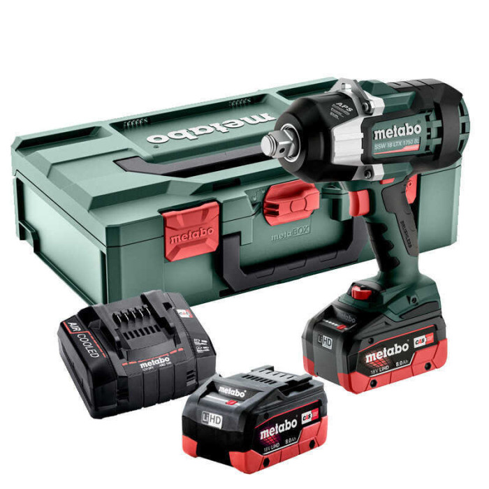 Boulonneuse Metabo SSW 18 LTX 1750 BL 8,0 Ah