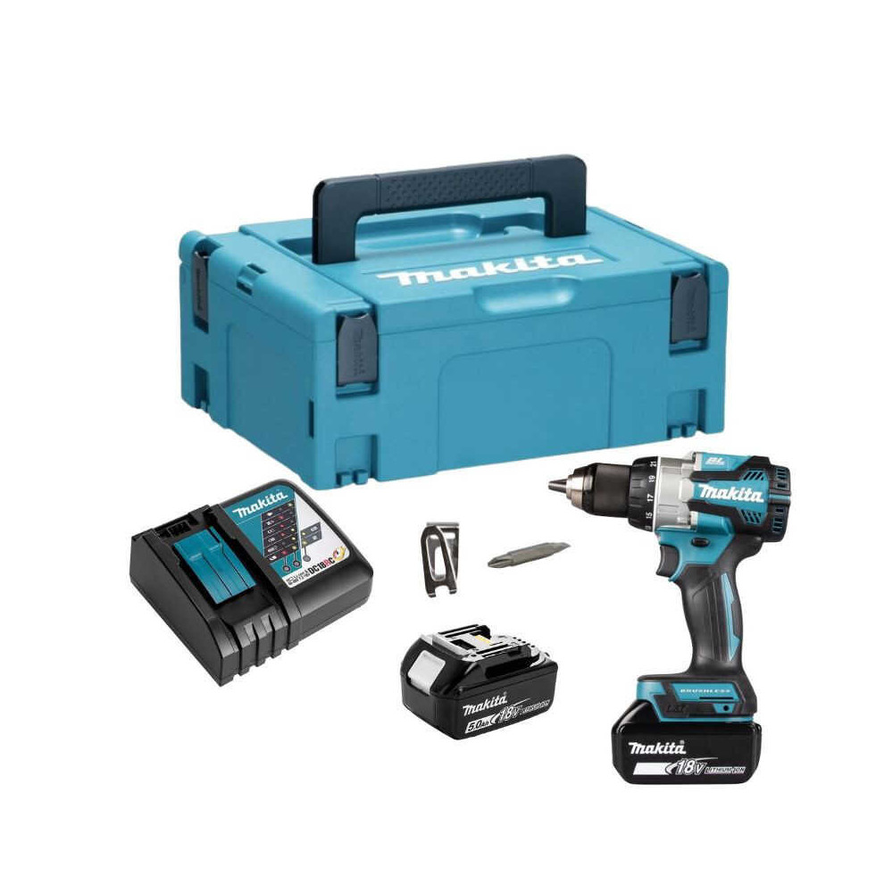 Perceuse visseuse Makita DDF489RTJ 2x5,0 Ah