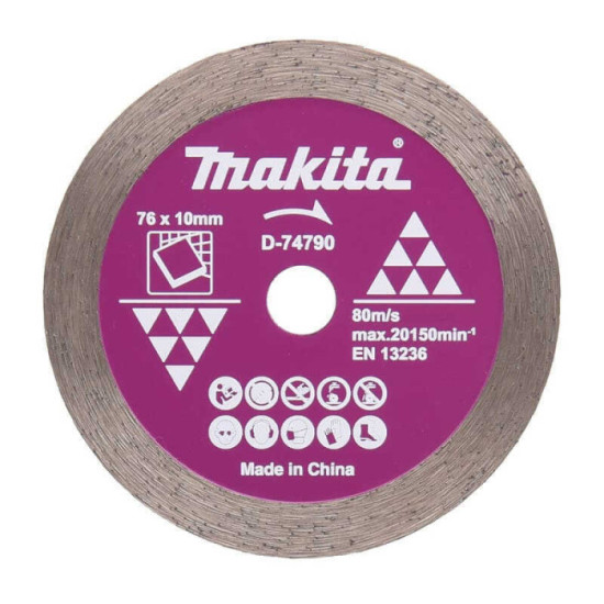 Disque diamant jante continue 76 mm Makita D-77263