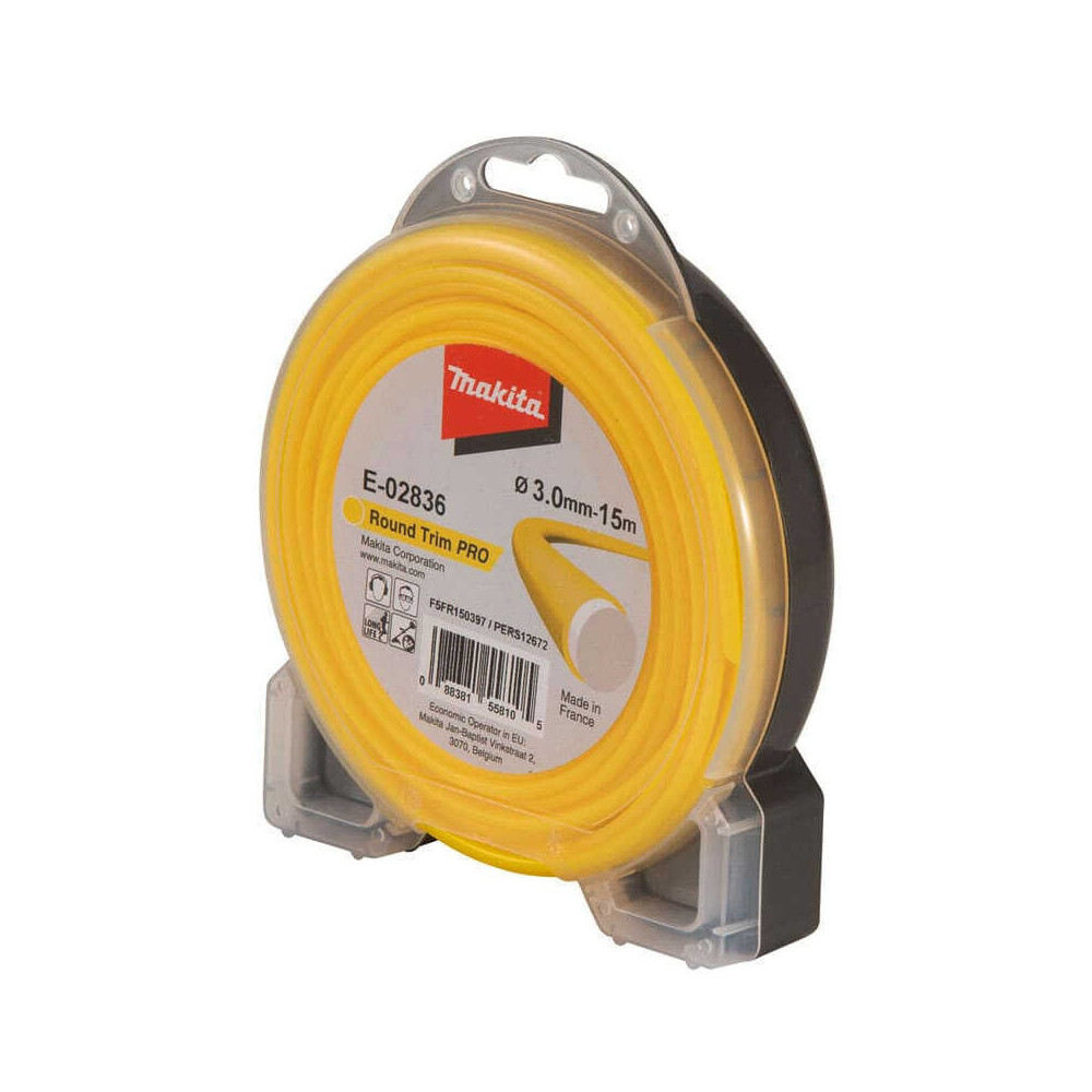 Fil nylon co-extrudé 3,0 mm x 15 m Makita E-02836