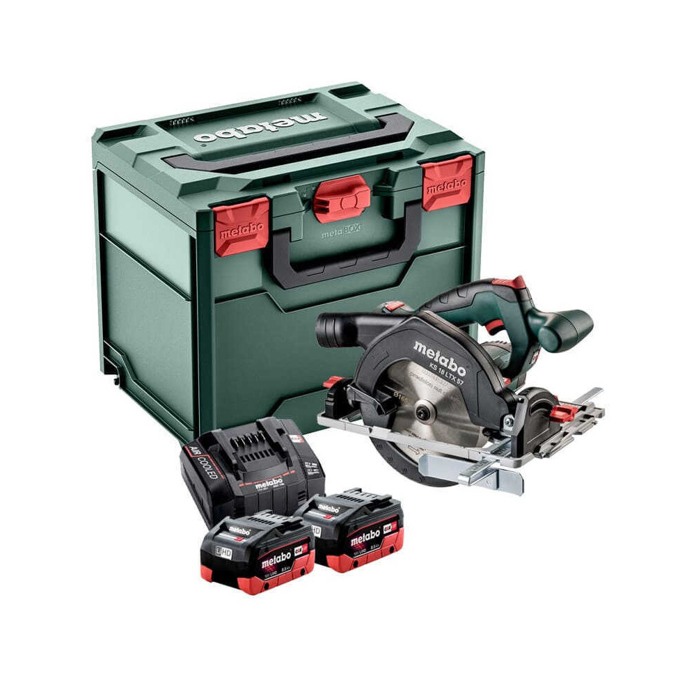 Scie circulaire Metabo 601857810 18V 2 batteries 8,0 Ah HT