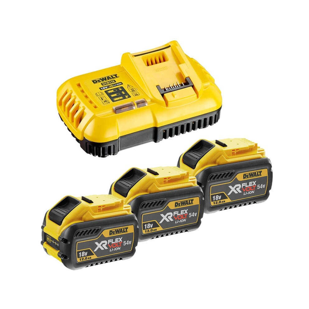 Pack FlexVolt 3 x 12,0 Ah DeWalt DCB118Y3-QW