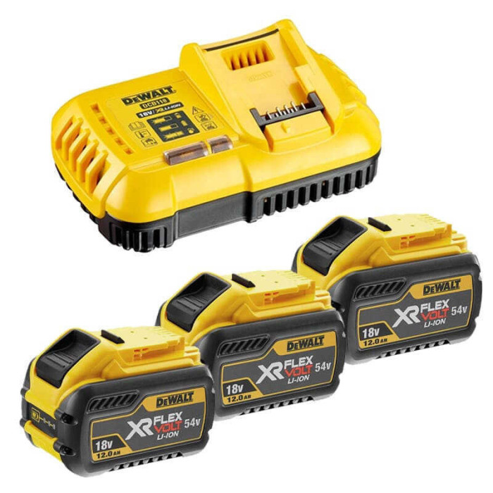 Pack FlexVolt 3 x 12,0 Ah DeWalt DCB118Y3-QW
