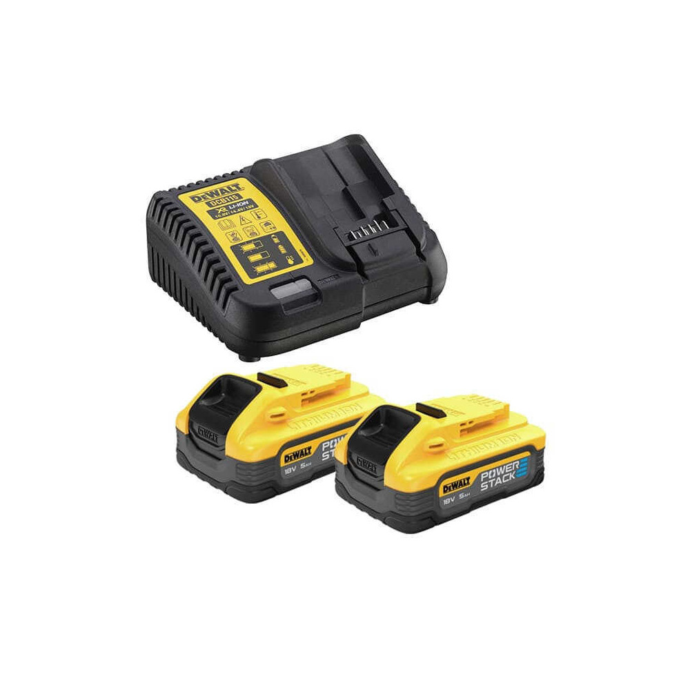 Kit DeWalt DCB115H2 2 batteries Powerstack 5 Ah