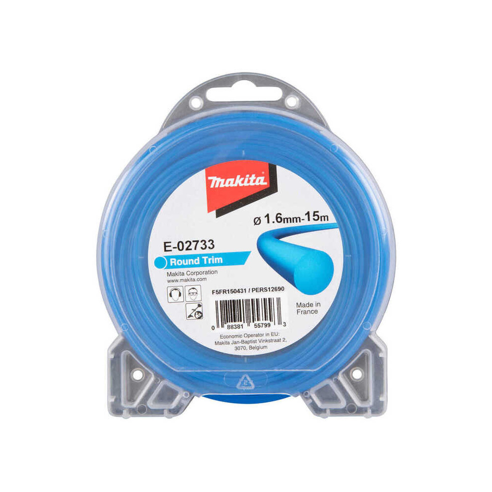 Fil nylon rond 1,6 mm x 15 m Makita E-02733