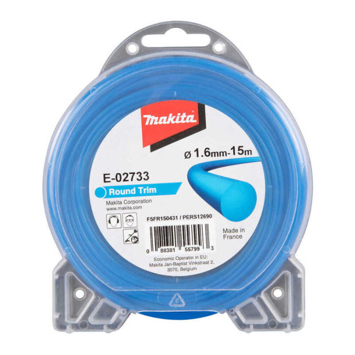 Fil nylon rond 1,6 mm x 15 m Makita E-02733