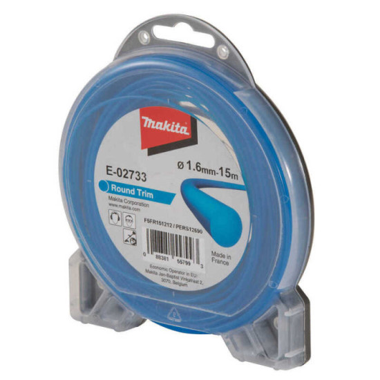 Fil nylon rond 1,6 mm x 15 m Makita E-02733