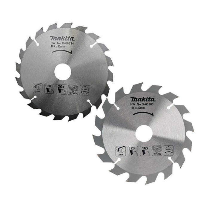Lot de 2 lames carbure bois standard Makita D-20052