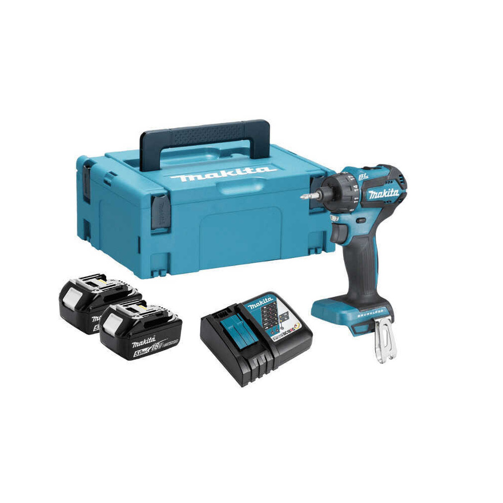 Perceuse visseuse Makita DDF083RTJ 2x5,0 Ah Makpac