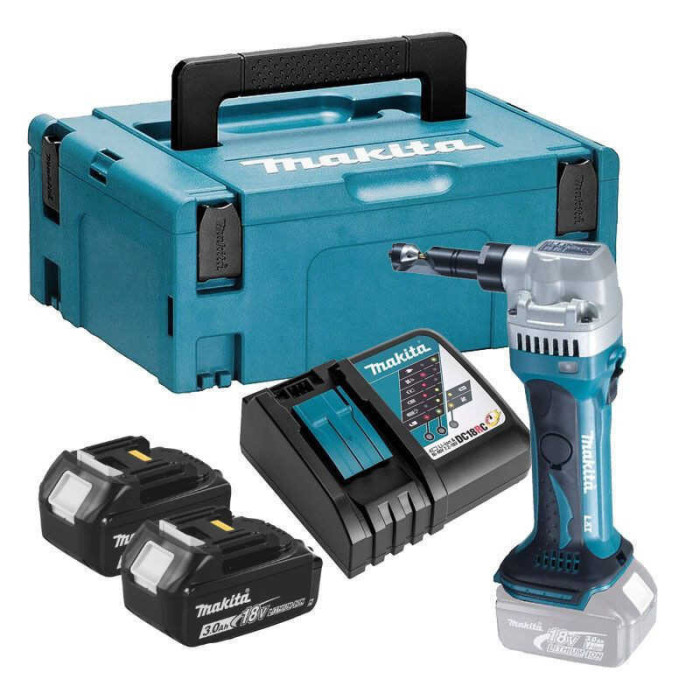 Grignoteuse Makita DJN161RFJ 18V 2 x 3,0 Ah + chargeur