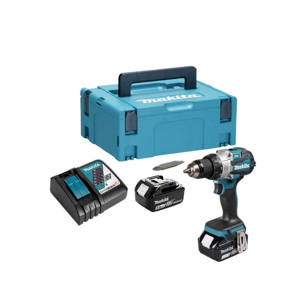 Perceuse à percussion Makita DHP489RTJ 2x5,0 Ah
