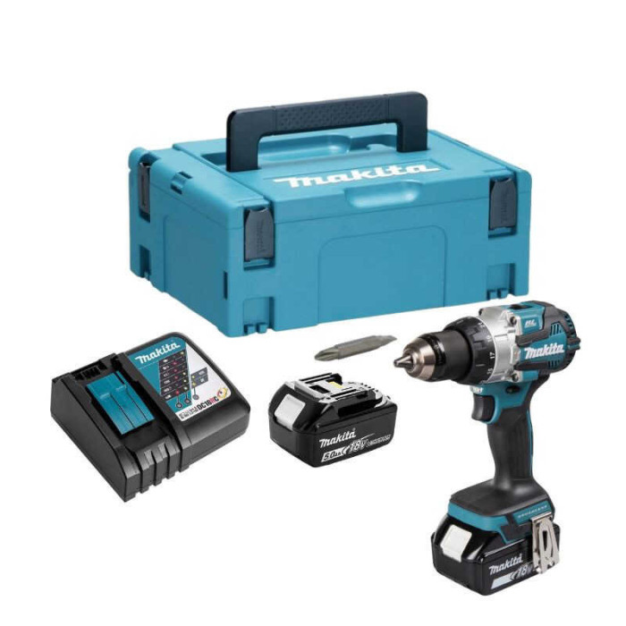 Perceuse à percussion Makita DHP489RTJ 2x5,0 Ah