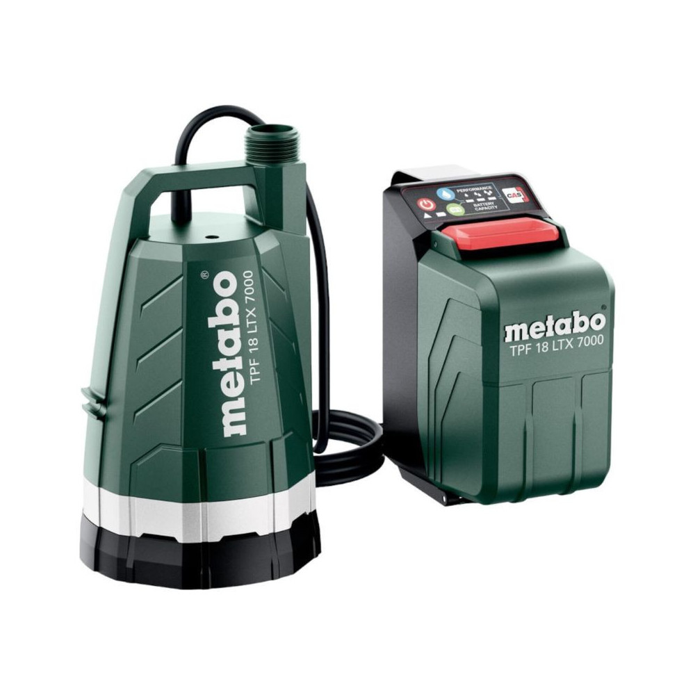 Pompe sans fil Metabo TPF 18 LTX 7000 18V CAS 7 000 l/h