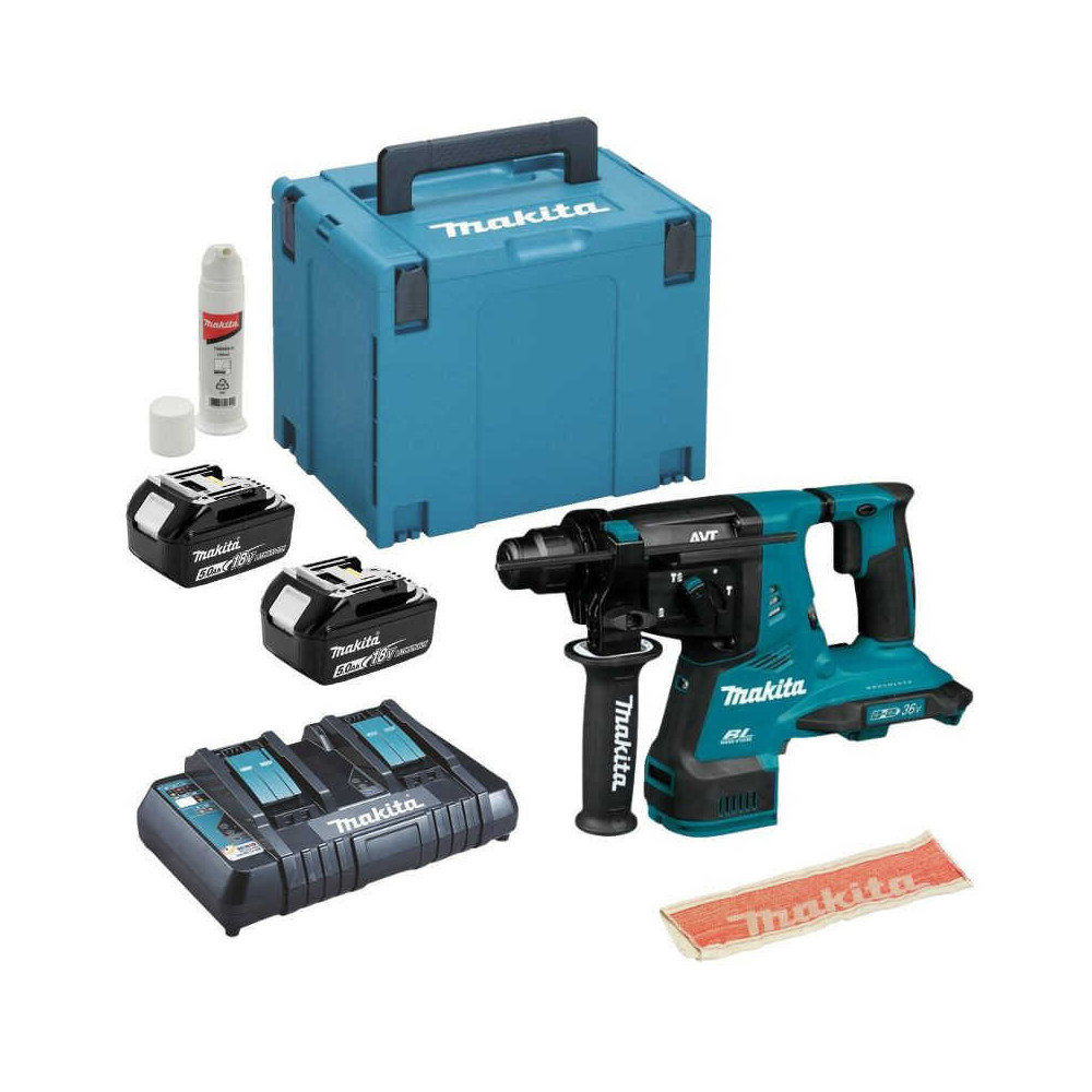 Perforateur burineur Makita DHR280PT2J 36V 2 x 5,0 Ah