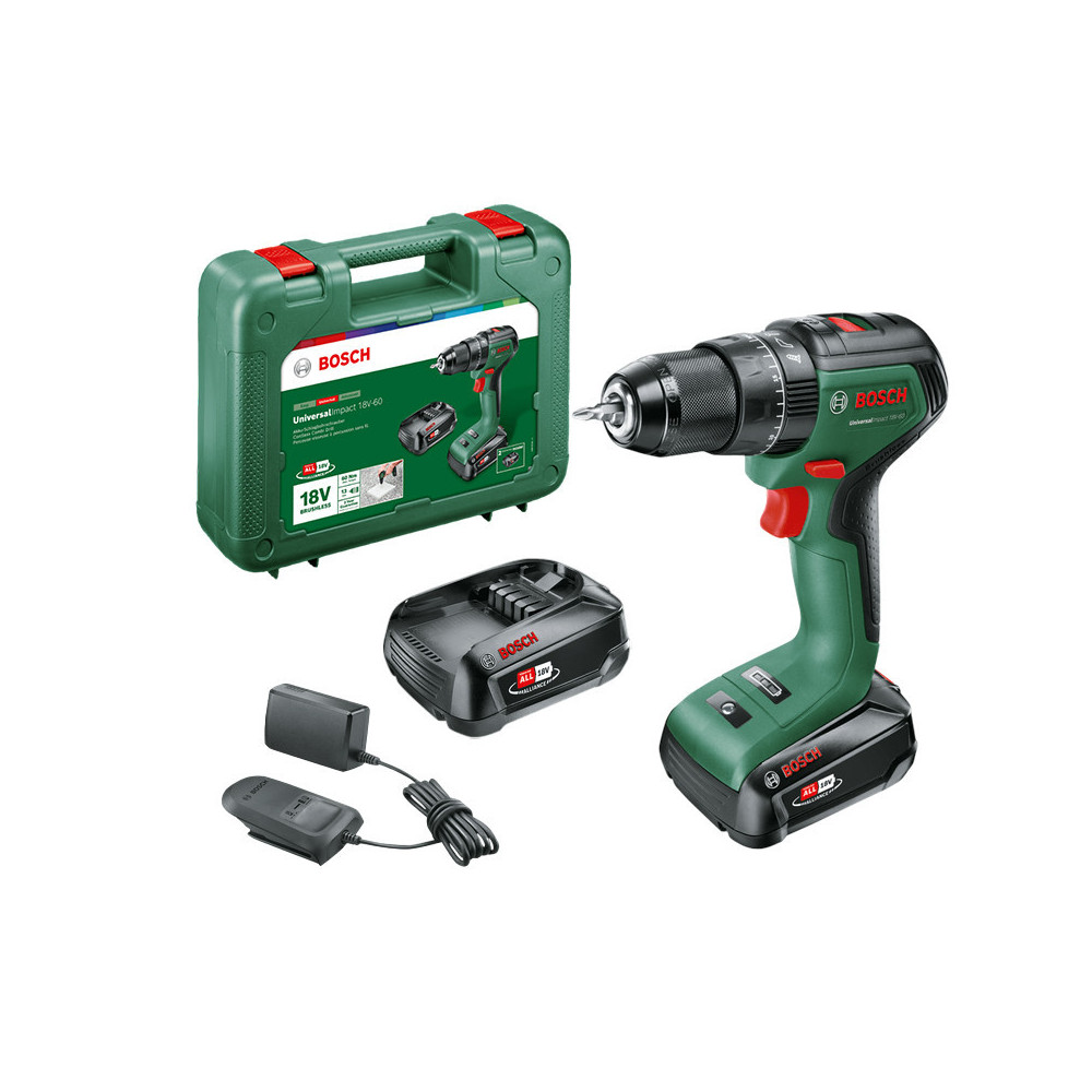 Perceuse Bosch UniversalImpact 18V-60 2x2,0 Ah