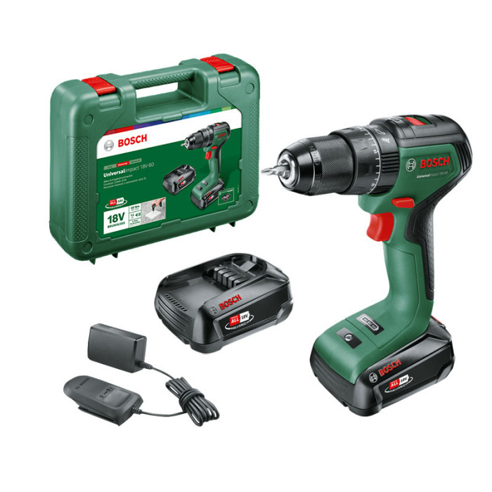 Perceuse Bosch UniversalImpact 18V-60 2x2,0 Ah