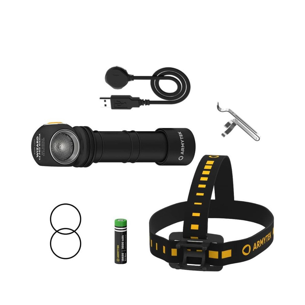 Lampe frontale Armytek F06801W Wizard C2 Pro Nichia Warm
