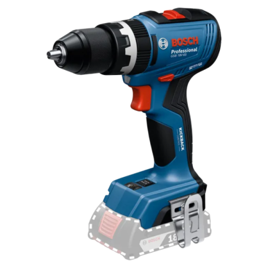 Perceuse à percussion Bosch GSB 18V-65 65 Nm nue