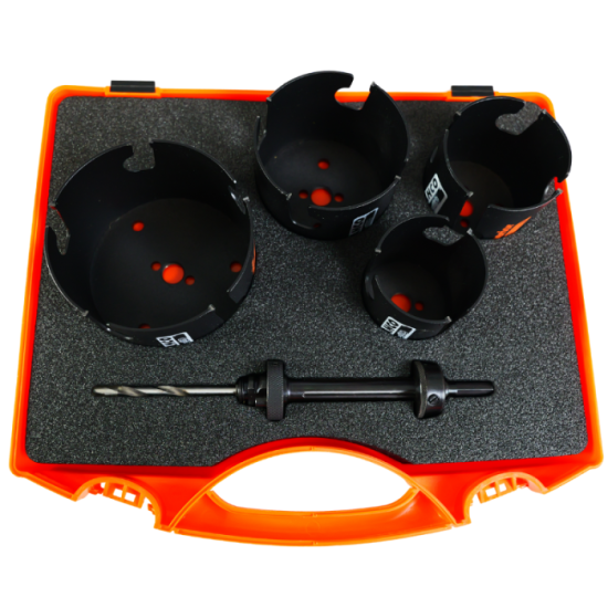 Coffret 4 scies trépans + arbre Bahco 3833-PROMOSET-2