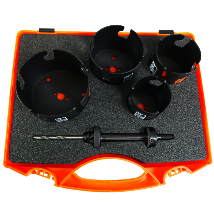 Coffret 4 scies trépans + arbre Bahco 3833-PROMOSET-2