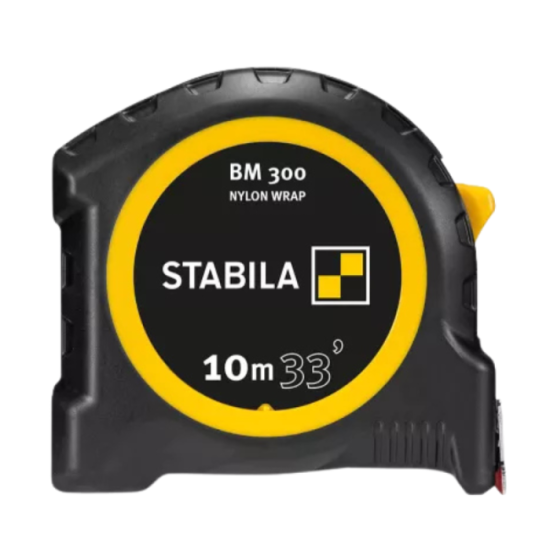 Mètre-ruban Stabila BM 300 10 m pouces/mm