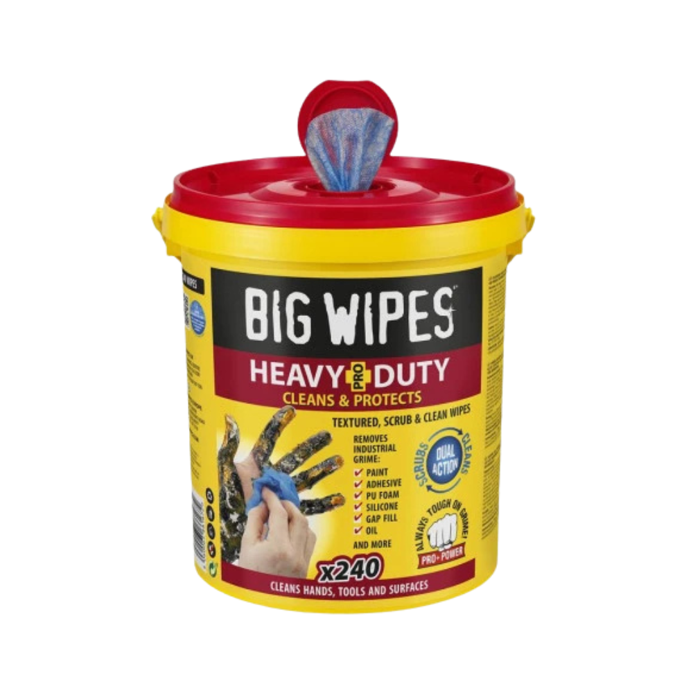 Seau 240 lingettes Heavy Duty Big Wipes BIHEA120-SE