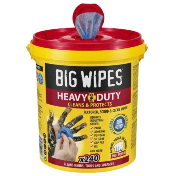 Seau 240 lingettes Heavy Duty Big Wipes BIHEA120-SE