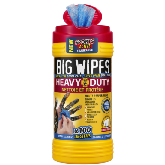 Lingettes Heavy Duty Big Wipes BIHEA100-BT